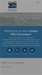 Mobile Screenshot of cedarhillchamber.org