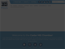 Tablet Screenshot of cedarhillchamber.org